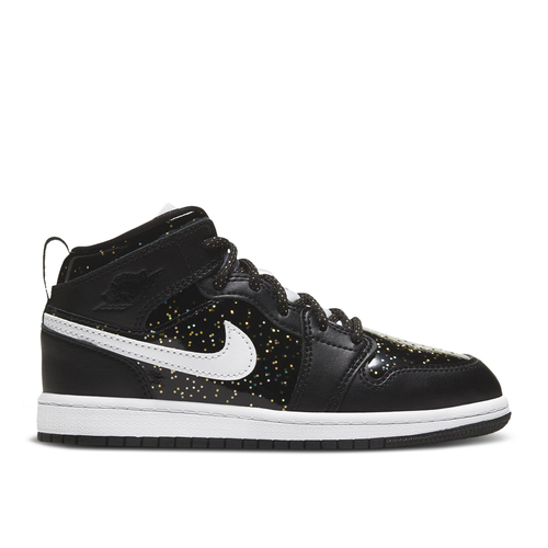 Air Jordan 1 Mid SE PS 'Black Glitter' - AV5173-001