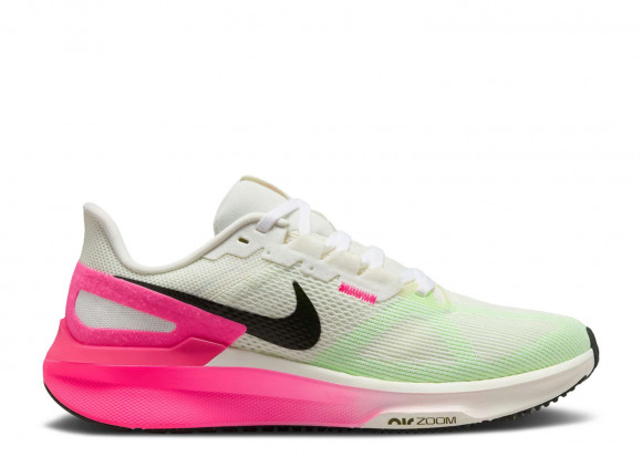 Nike Wmns Air Zoom Structure 25 'Sail Hyper Pink' | Cream | Women's - Air-Zoom-Structure-25