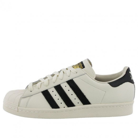 adidas Superstar 80s Sneakers Beige/Black Cream/Black Skate Shoes B25963 - B25963