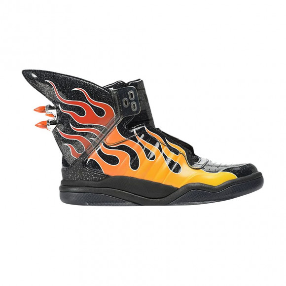 adidas Jeremy Scott Shark 'Flame' | Black | Men's Size 10 - B26270