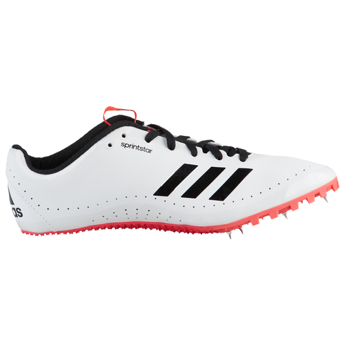 adidas Sprintstar - Men's Sprint Spikes - White / Core Black / Shock Red - B37503