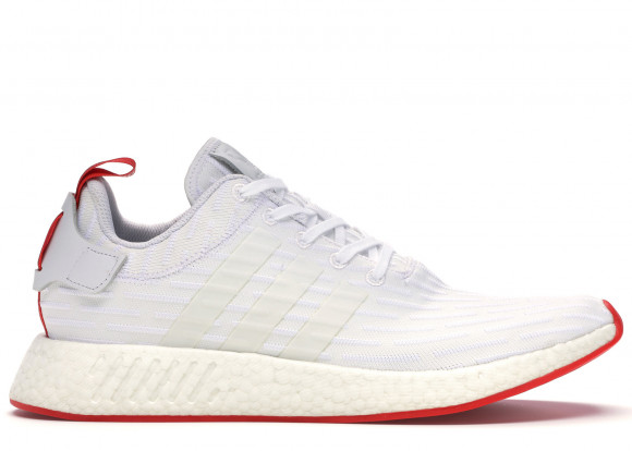 Duchess matematiker overtro adidas NMD R2 White Core Red "Two Toned" - yeezy rope laces black and  yellow - BA7253