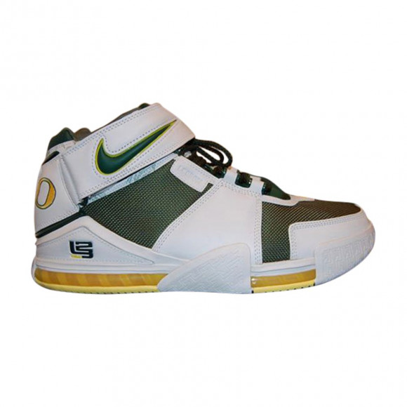 Nike Zoom LeBron 2 'Oregon Ducks' PE | White | Men's Size 9 - BAM037-M28-C1