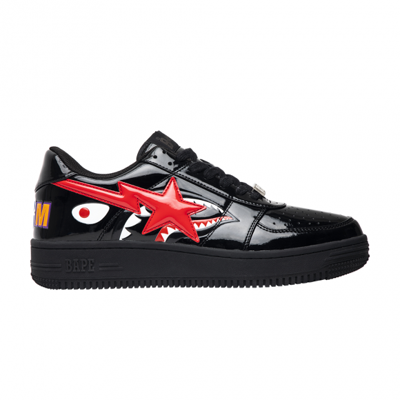 Bapesta Low 'Black Shark Face' - BAPESTA-SHK-BLK
