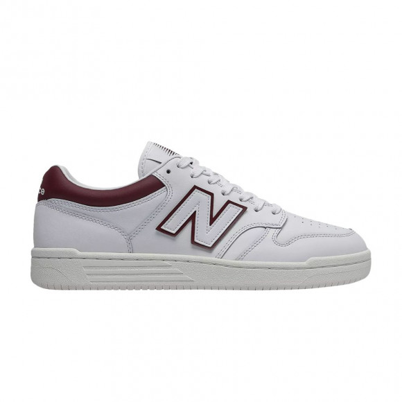 New Balance 480 2E Wide 'White Burgundy' | Men's Size 5 - BB480LDB-2E