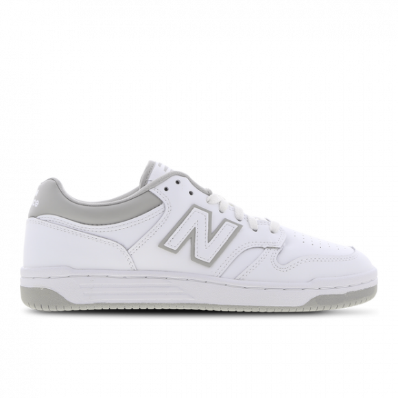 New Balance Hombre 480 in Blanca/Gris, Leather, Talla 38.5 - BB480LGM