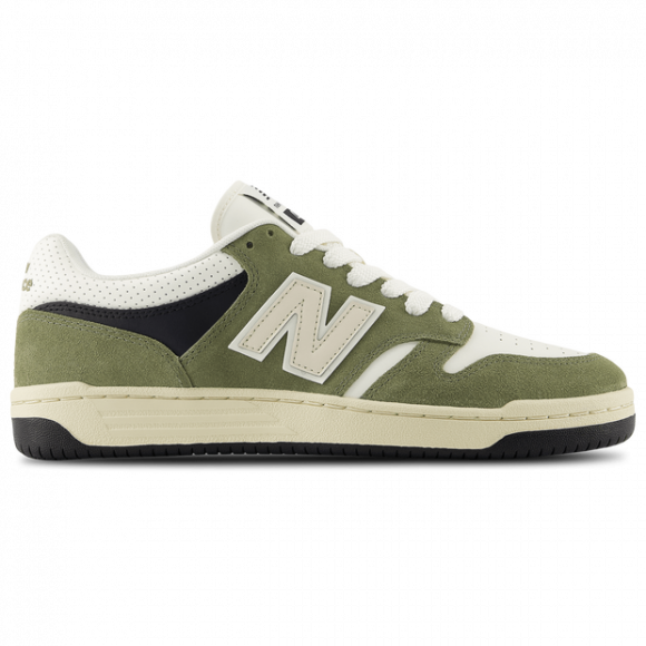 New Balance Unisex 480 Sneakers - Green/White - BB480PEO