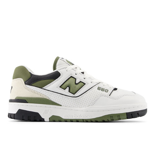 New Balance Homens 550 in Verde, Leather - BB550DOB