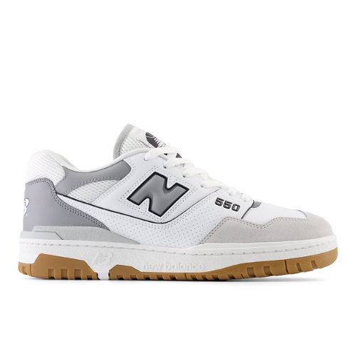 New Balance Homens 550 in Cinza, Leather - BB550ESC