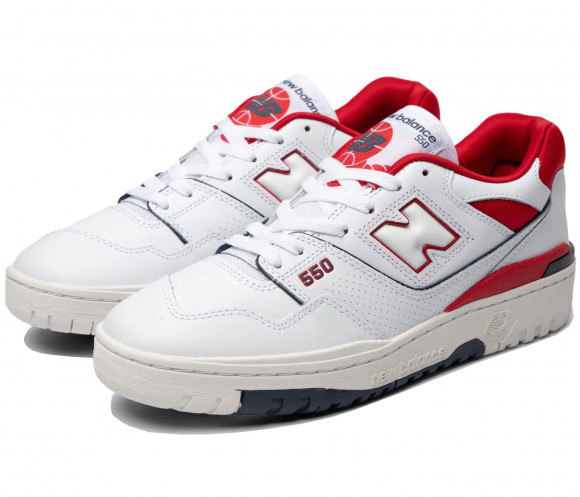 New Balance 550 White Team Red (JD Sports Exclusive) - BB550JR1