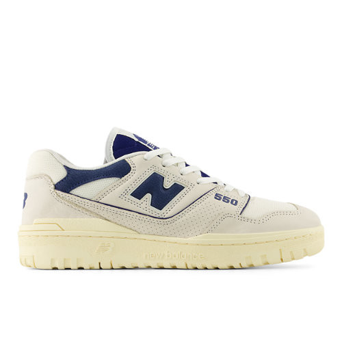 New Balance Unisex 550 Sneakers - Beige/Blue - BB550LRB