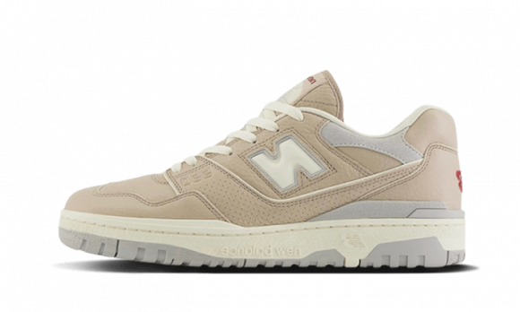 New Balance Homens BB550 in Cinza, Leather - BB550LY1