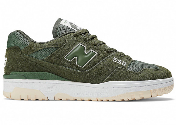 New Balance Unissex 550 in Verde, Leather - BB550PHB