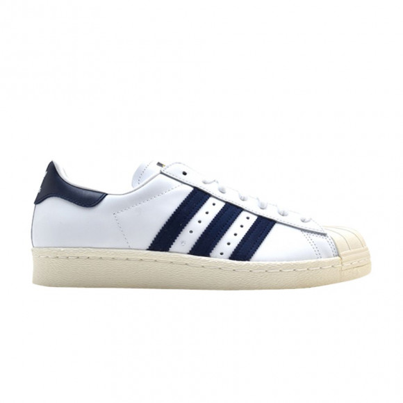 Adidas Superstar 80s AC 'White Collegiate Navy' | Men's Size 8 - BB5896
