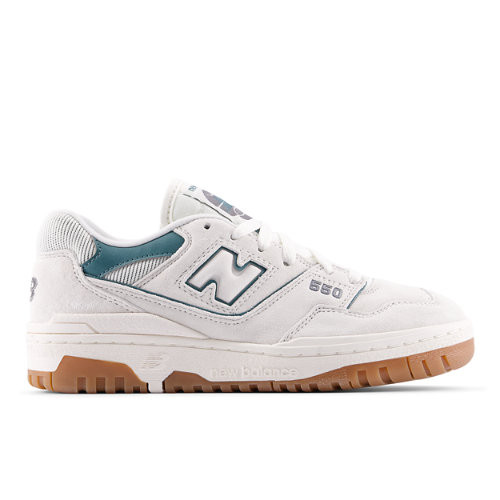 New Balance Women's BBW550 Sneakers - White/Green - BBW550SE