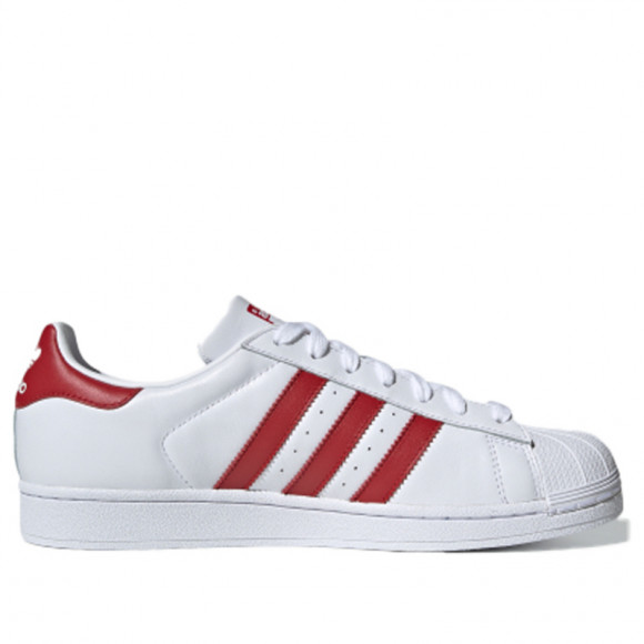 Adidas Superstar 'Scarlet' White/Scarlet Sneakers/Shoes BD7420