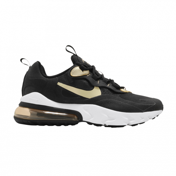 Nike Air Max 270 React GS 'Black Metallic Gold Star' - BQ0103-018