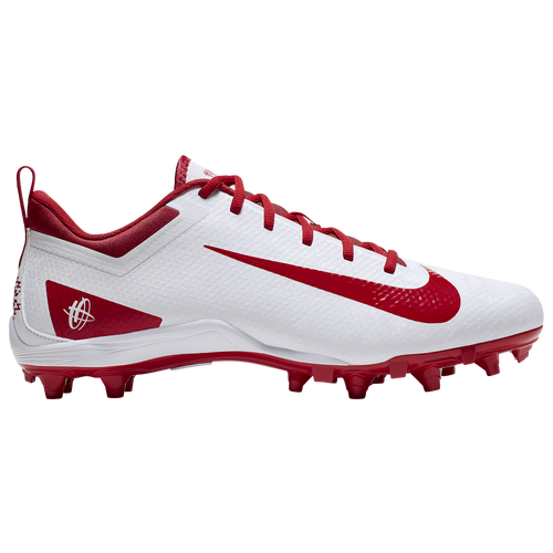 Nike Alpha Huarache 7 varsity LAX Low Molded Cleats Shoes - White / University Red / White - BQ4182-107