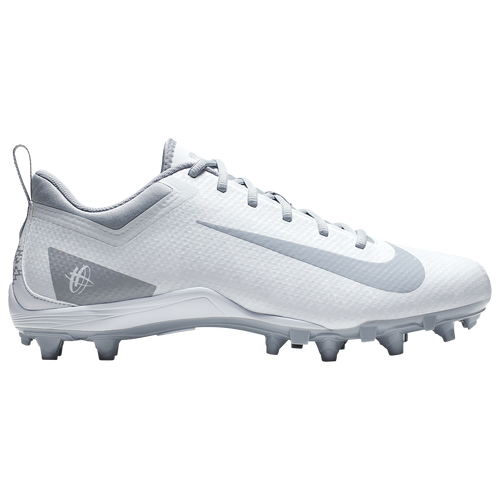 Nike Alpha Huarache 7 varsity LAX Low Molded Cleats Shoes - White / Wolf Grey - BQ4182-109