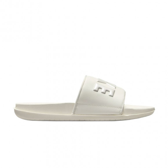 Nike Wmns Offcourt Slide 'Sail White Metallic Silver' | Cream | Women's Size 6 - BQ4632-113