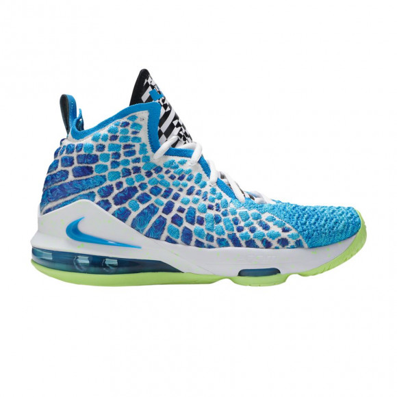 Nike LeBron 17 GS 'Sprite' | Blue | Kid's Size 7 - BQ5594-434