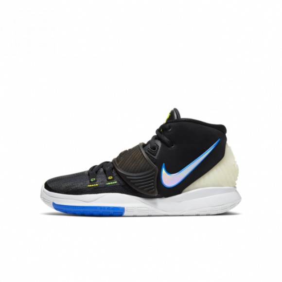 Kyrie 6 basketsko til store barn - Black - BQ5599-004