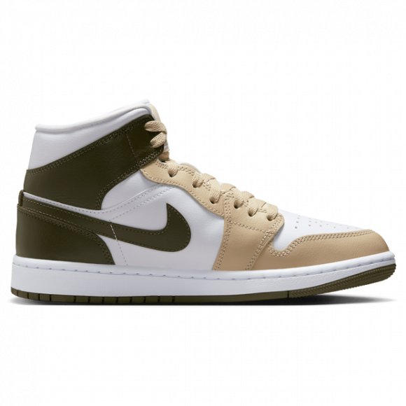 Nike Air Jordan 1 Mid Women's Shoes - White - BQ6472-120
