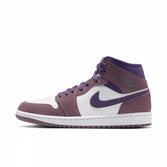 Nike Air Jordan 1 Mid Women's Shoes - Purple - BQ6472-503