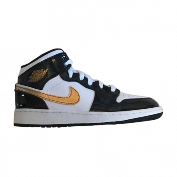 Air Jordan 1 Mid SE GS 'Black Gold' - BQ6931-007