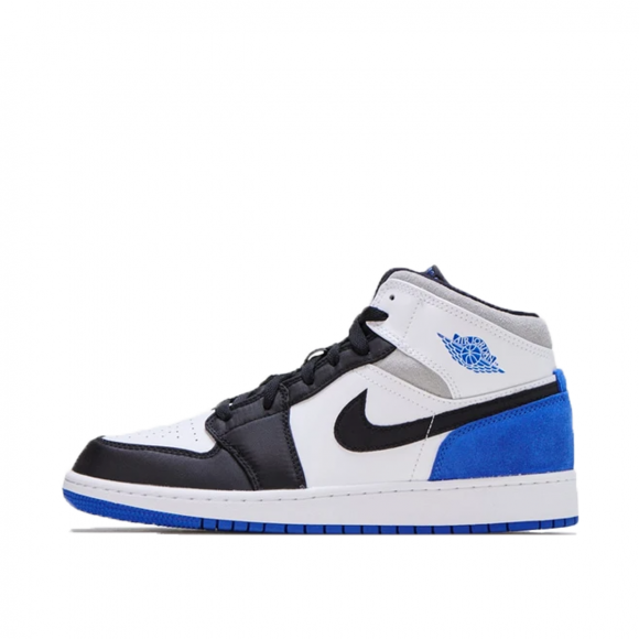 Air jordan 1 mid se white black royal Clearance
