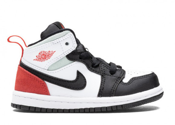jordan 1 mid se white black red spruce