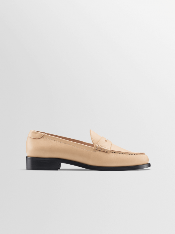 Koio | Brera In Biscotto Women's Leather Penny Loafers - BRBI37