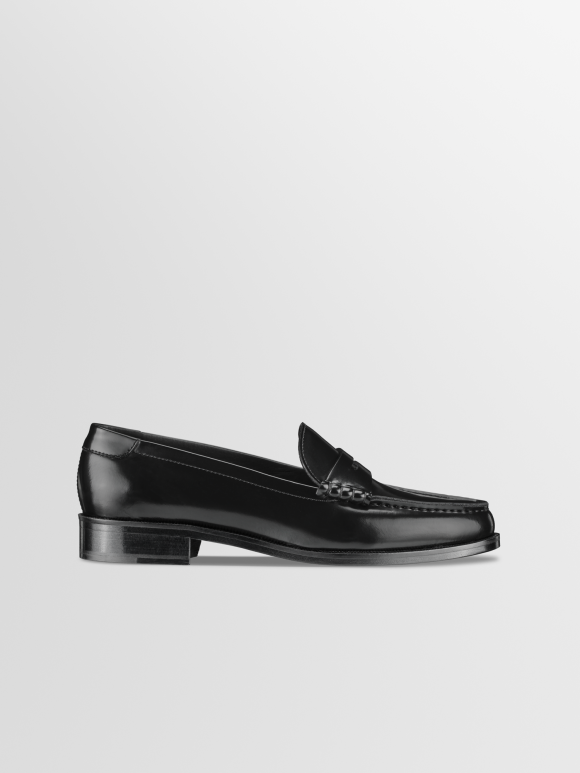 Koio | Brera In Nero Women's Leather Penny Loafers - BRNE38