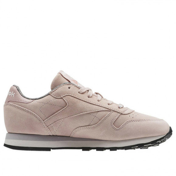 Reebok Womens WMNS Classic Leather 'Weathered & Washed' Shell Pink/Whisper Grey/Lilac/Black Marathon Running Shoes/Sneakers BS7865 - BS7865