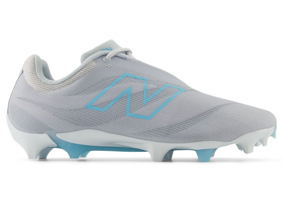 New Balance Unisex BurnX4 Lacrosse Shoes - Grey/Blue - BURNLFI4