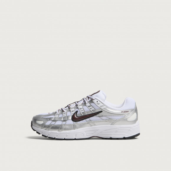 Nike Women's P-6000 Sneaker in White/Mystic/Silver - BV1021-112