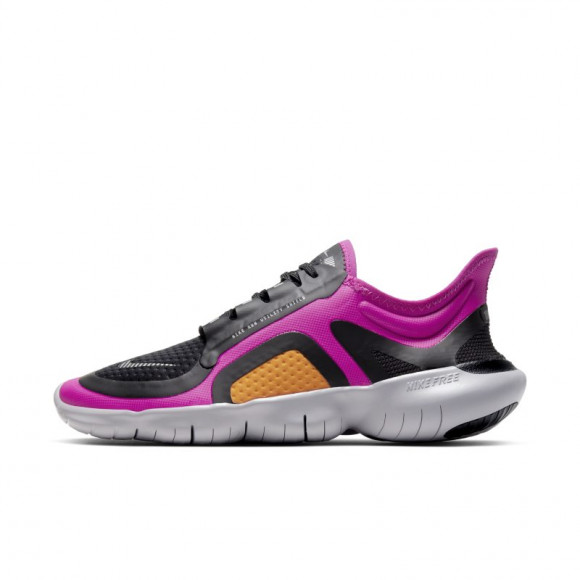 Nike Womens WMNS Free RN 5.0 SHIELD Fire Pink Black Marathon Running Shoes/Sneakers BV1224-600 - BV1224-600