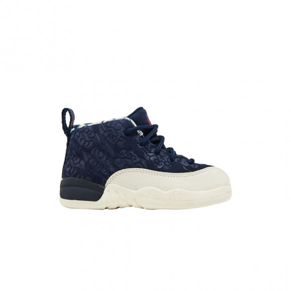 Air Jordan 12 Retro TD 'International Flight' | Blue | Infant Size 9 - BV8019-445