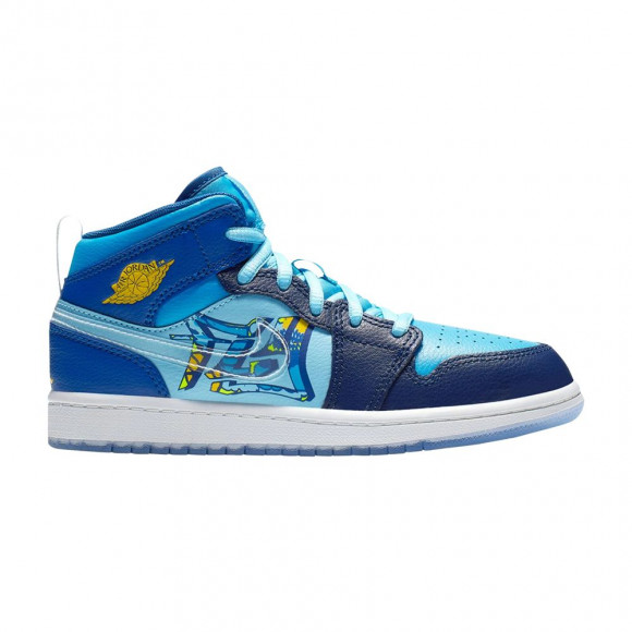Air Jordan 1 Mid PS 'Fly' | Blue | Kid's Size 3 - BV8173-400