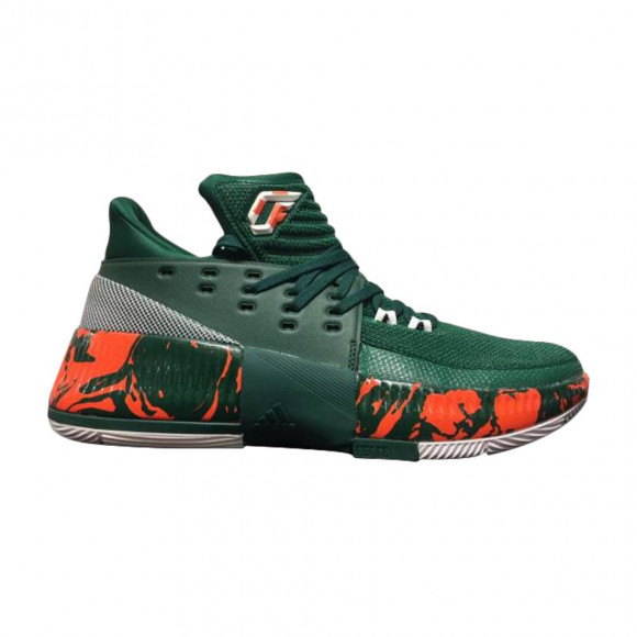 adidas SM D Lillard 3.0 March Madness 'Miami Hurricanes' | Green | Men's Size 8.5 - BY3394