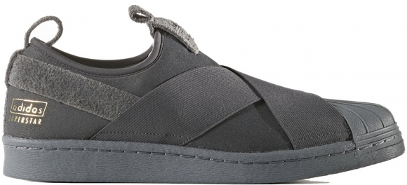 adidas Superstar Slip - BZ0209 - On Utility Black Grey Five - kids adidas  campus sneaker boots