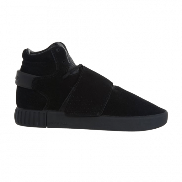 adidas Tubular Invader Strap J 'Triple Black' - BZ0302