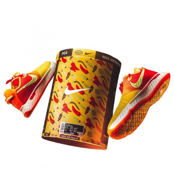 Nike PG 4 EP Mid-Top Color Matching Yellow/Red - CD5082-601(S-BOX)