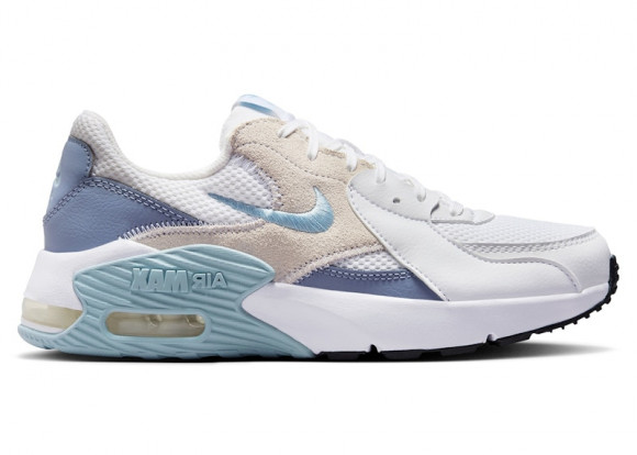 Nike Air Max Excee White Ashen Slate Black Light Armory Blue (Women's) - CD5432-138