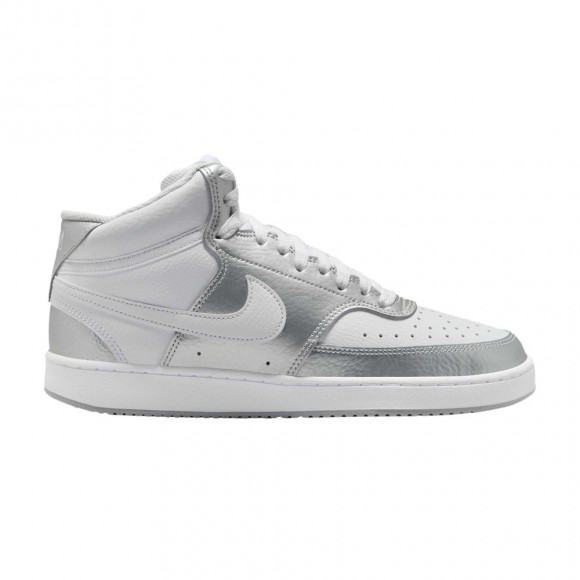Nike Wmns Court Vision Mid 'Metallic Silver White' | Women's Size 9.5 - CD5436-108