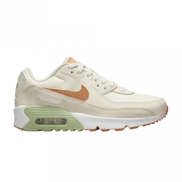 Air Max 90 Leather GS 'Pale Ivory Honeydew' - CD6864-122