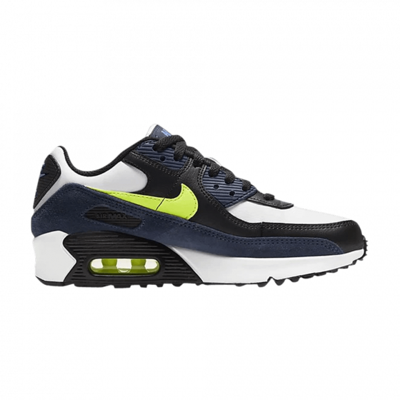 Nike Air Max 90 Leather GS 'Midnight Navy Volt'