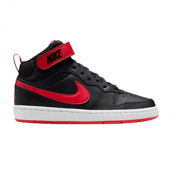 Nike Court Borough Mid 2 GS 'Black White University Red' | Kid's Size 4 - CD7782-018