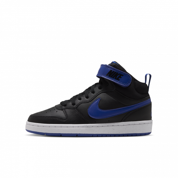 Nike Court Borough Mid 2 GS 'Black Game Royal' | Kid's Size 6 - CD7782-019