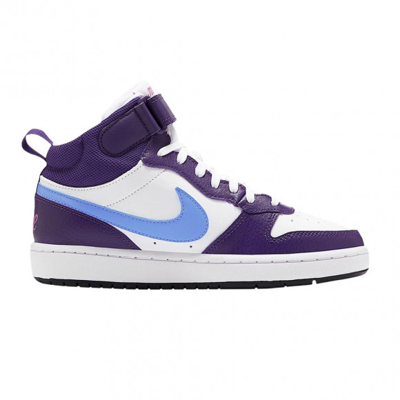 Nike Court Borough Mid 2 GS 'White Eggplant' | Purple | Kid's Size 5 - CD7782-106